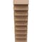 Ekena Millwork 8"W x 16"D x 24"H Classic Landon Rough Cedar Woodgrain TimberThane Corbel, Primed Tan CORUR08X16X24LANRCPR - alternate 3